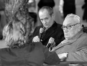 Franziska Augstein, Peter Ensikat, Egon Bahr (01. 03. 2012)