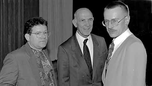 Manfred Fl&uuml;gge, St&eacute;phane Hessel, Norbert Schaepe (22. 09. 1993)