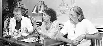 Lutz Rathenow, Lea Rohs, Harald Hauswald (01. 08. 2005)